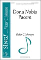 Dona Nobis Pacem Three-Part Mixed choral sheet music cover